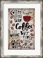 Framed Coffee Typography