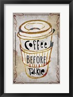 Framed Coffee Typography III