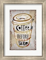 Framed Coffee Typography III
