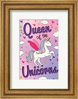 Framed Queen of the Unicorns