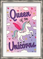 Framed Queen of the Unicorns