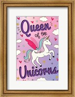 Framed Queen of the Unicorns