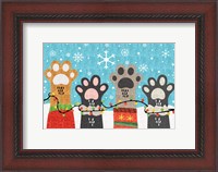 Framed Christmas Paws