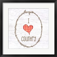 Framed I Love Country