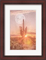 Framed Sunset Moonrise