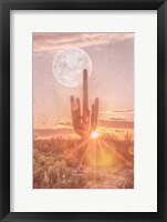 Framed Sunset Moonrise