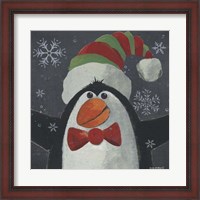 Framed Christmas Penguin