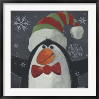 Framed Christmas Penguin