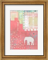 Framed Polka Dot Elephant