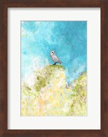 Framed Spring Owl