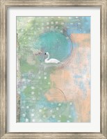 Framed Swan Pond