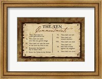 Framed 10 Commandments II