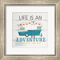 Framed 'Life is an Adventure' border=