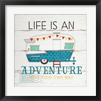 Framed 'Life is an Adventure' border=