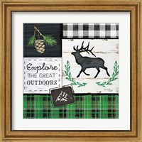Framed 'Explore the Great Outdoors' border=