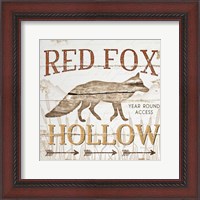 Framed 'Red Fox Hoolow' border=