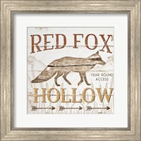 Framed Red Fox Hoolow