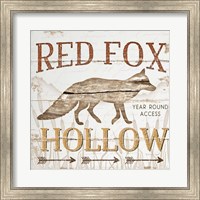 Framed Red Fox Hoolow