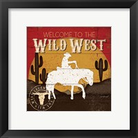 Framed 'Welcome to the Wild West' border=
