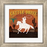 Framed Cattle Drive