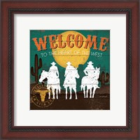 Framed 'Welcome to the Heart of the West' border=