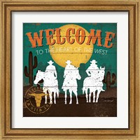 Framed 'Welcome to the Heart of the West' border=