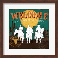 Framed 'Welcome to the Heart of the West' border=