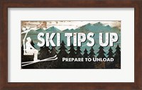 Framed Ski Tips Up