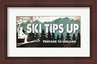 Framed Ski Tips Up