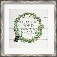 Framed 'Joy of the Lord' border=