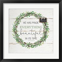 Framed 'He Has Made Everything Beautiful' border=