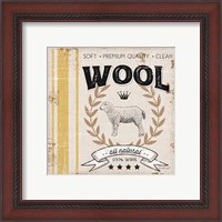 Framed 'Wool' border=
