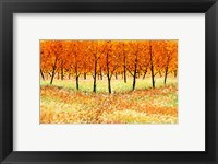 Framed Yellow Trees
