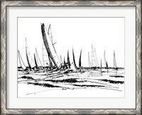 Framed Boat Sketch II