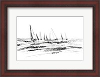Framed Boat Sketch III