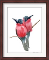 Framed Red Bird Buddies