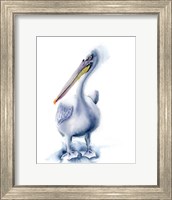 Framed Pelican Blue