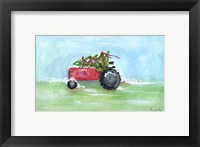 Framed Tractor Christmas