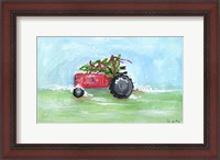 Framed Tractor Christmas