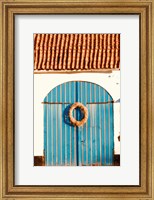 Framed Blue Doors