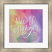 Framed World Changer Watercolor