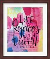 Framed Love Rejoices