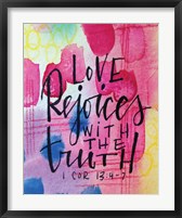 Framed Love Rejoices