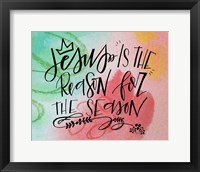 Framed Jesus Is Watercolor