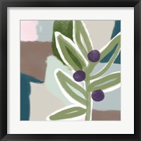 Framed 'Olive Abstract II' border=