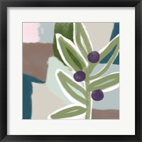Framed Olive Abstract II
