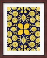Framed Otomi Lemon Navy Crop