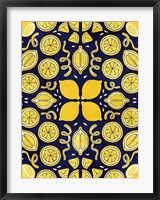 Framed Otomi Lemon Navy Crop