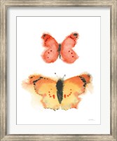 Framed Watercolor Butterflies IV