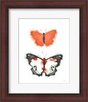 Framed Watercolor Butterflies III